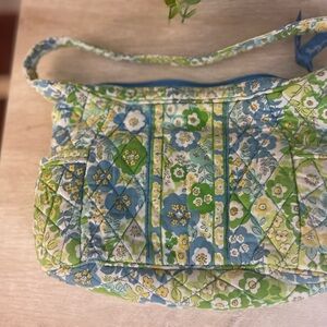 Vera Bradley Floral Mini Bag - Blue and Green